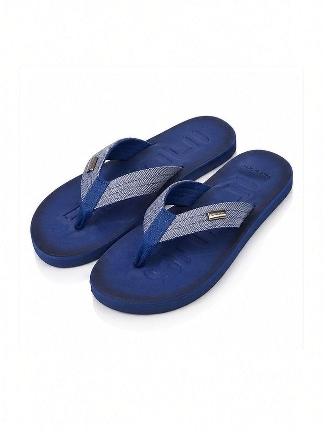 GRX Men Striped Rubber Thong Flip-Flops thumbnail 2