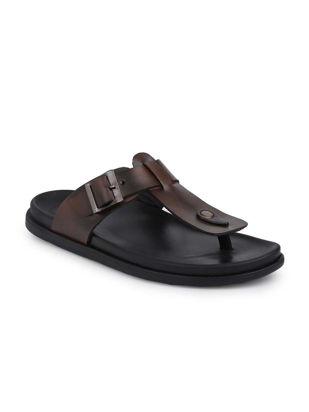 HERE&NOW Men Leather Comfort Sandals thumbnail 6