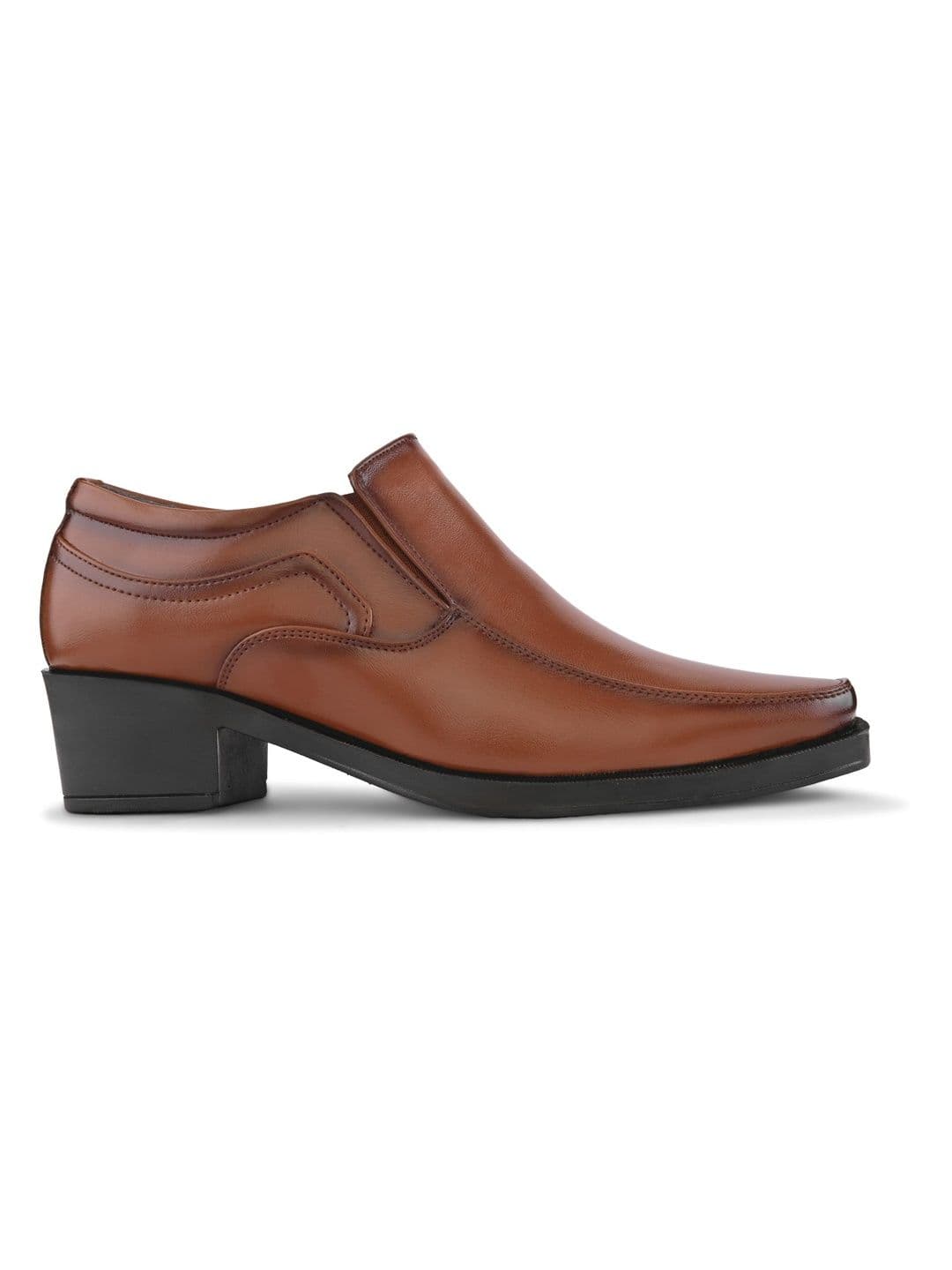 HERE&NOW Men Square Toe Formal Slip-On Shoes thumbnail 6