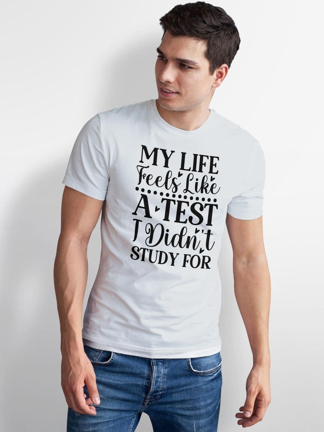 Seekbuylove Men Typography Printed Bio Finish T-shirt thumbnail 4