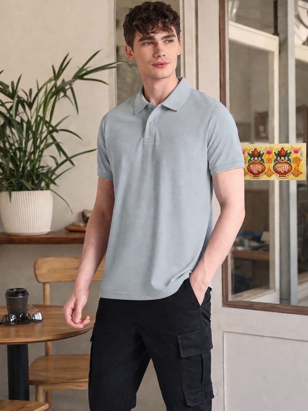 STYLEQUE Men Polo Collar T-shirt - view 1