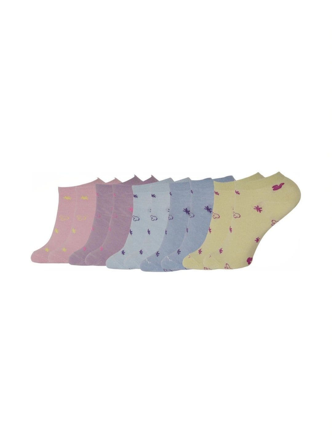 Blacktank Men Pack of 5 Cotton Patterned Ankle Length Socks - view 1