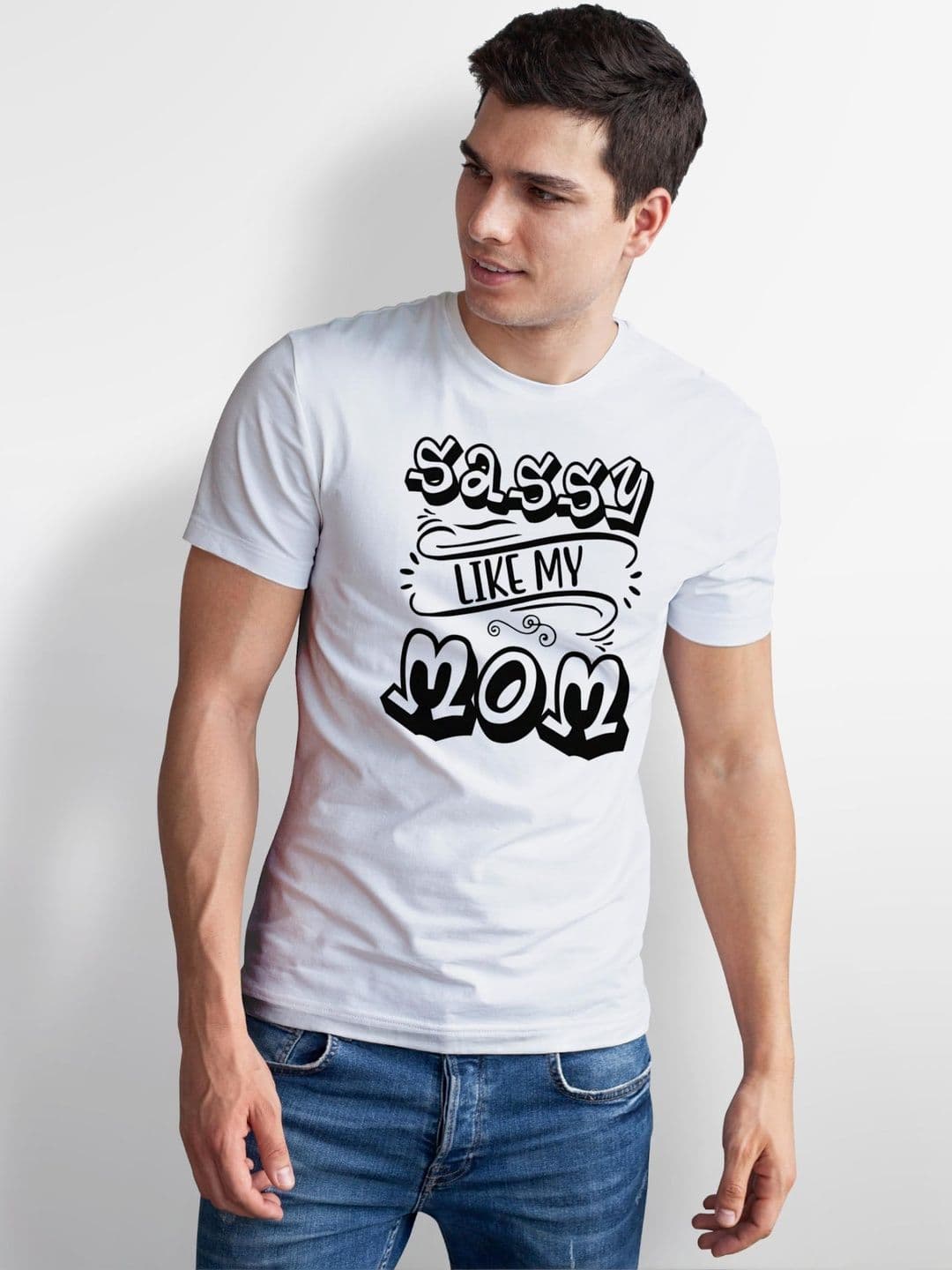 Seekbuylove Men Typography Printed Bio Finish T-shirt thumbnail 5