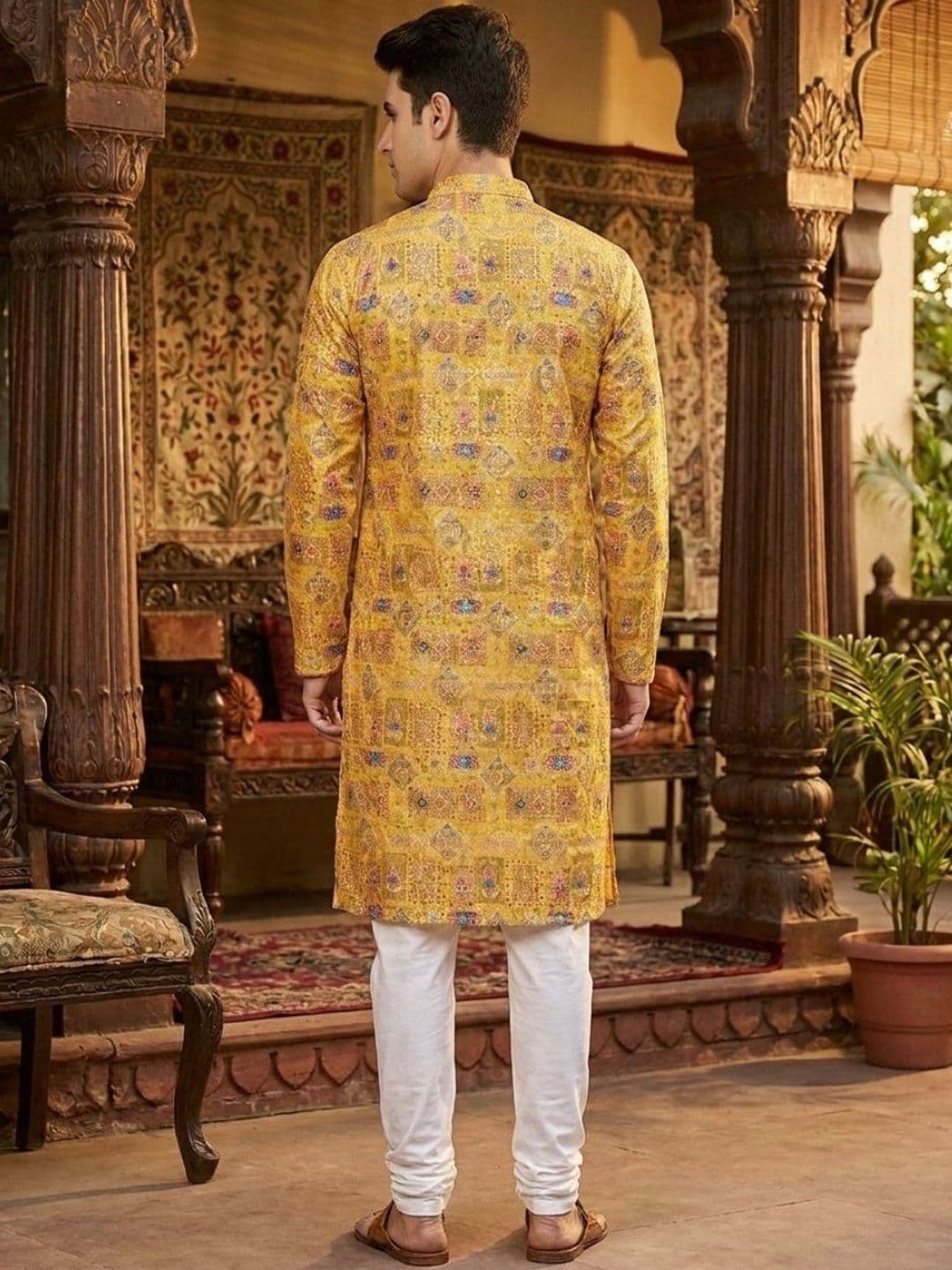 Moda Rapido Men Ethnic Motifs Printed Kurta thumbnail 3