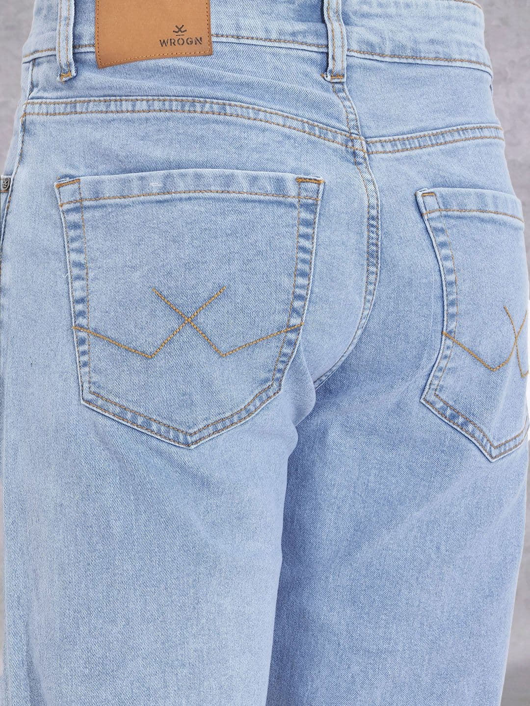 WROGN Men Straight Fit Stretchable Jeans thumbnail 3