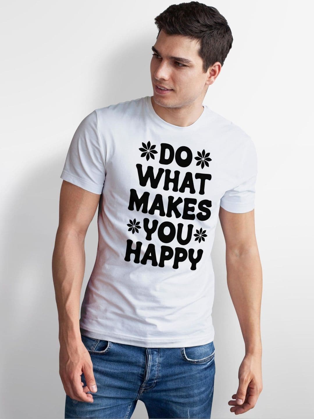 Seekbuylove Men Typography Printed Bio Finish T-shirt thumbnail 3