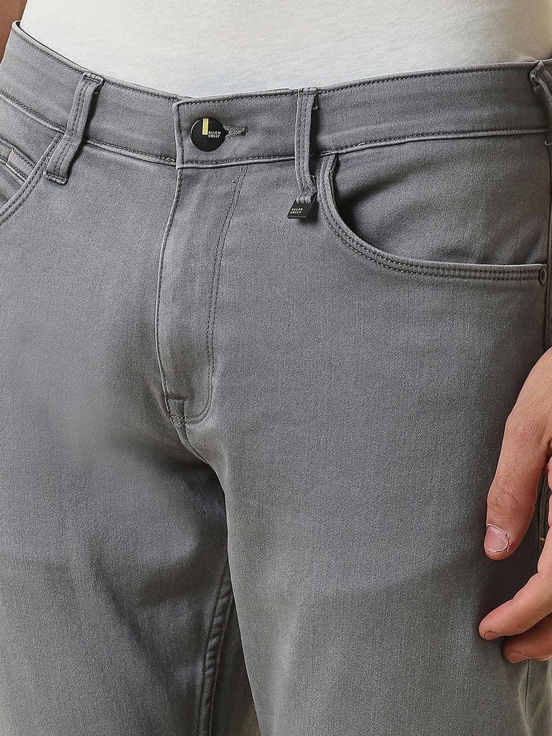 Allen Solly Men Tapered Fit Mid-Rise Jeans thumbnail 3