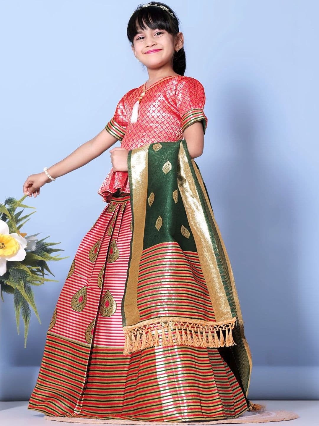 KALINI Girls Ready to Wear Lehenga & Blouse With Dupatta - view 1