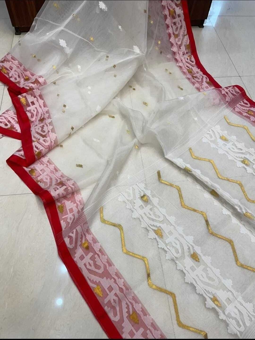 SAHA TEXTILE Ethnic Motifs Zari Handloom Saree - view 1
