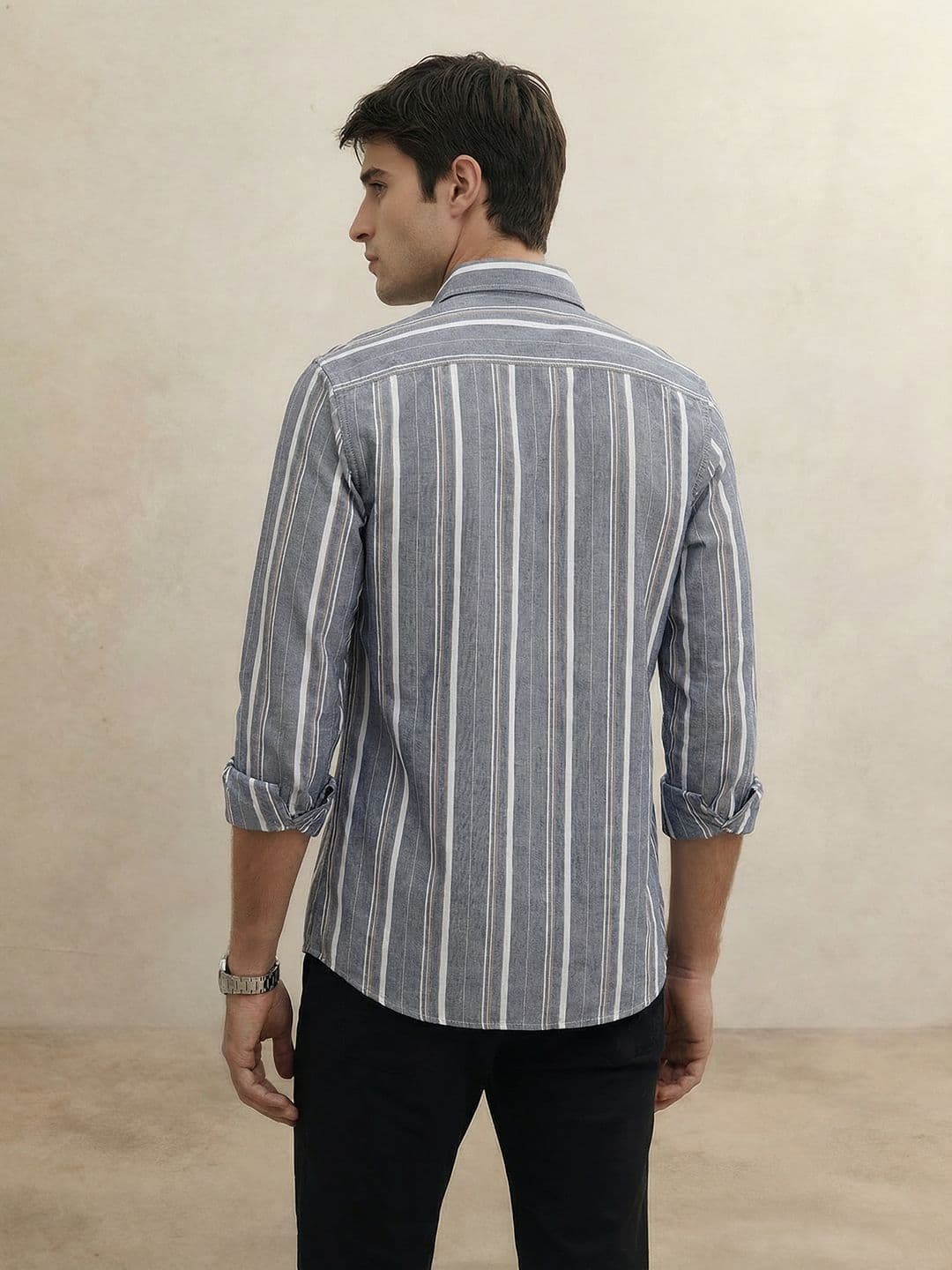 THE SHIRT CODE Striped Casual Shirt thumbnail 2