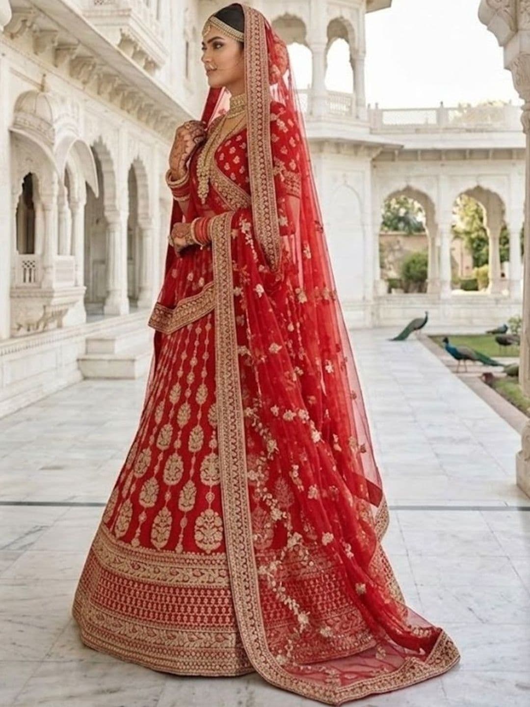 JIYANA WOMENS CHOICE Embroidered Semi-Stitched Lehenga & Unstitched Blouse With Dupatta thumbnail 3