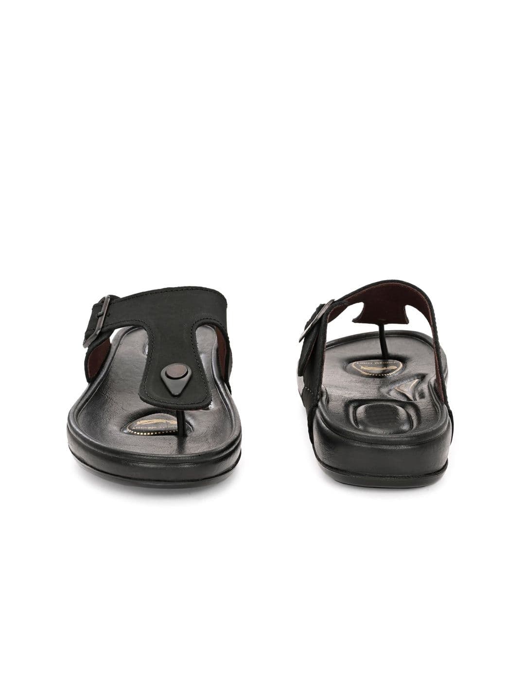 The Roadster Lifestyle Co Men Leather Slip-On Comfort Sandals thumbnail 4