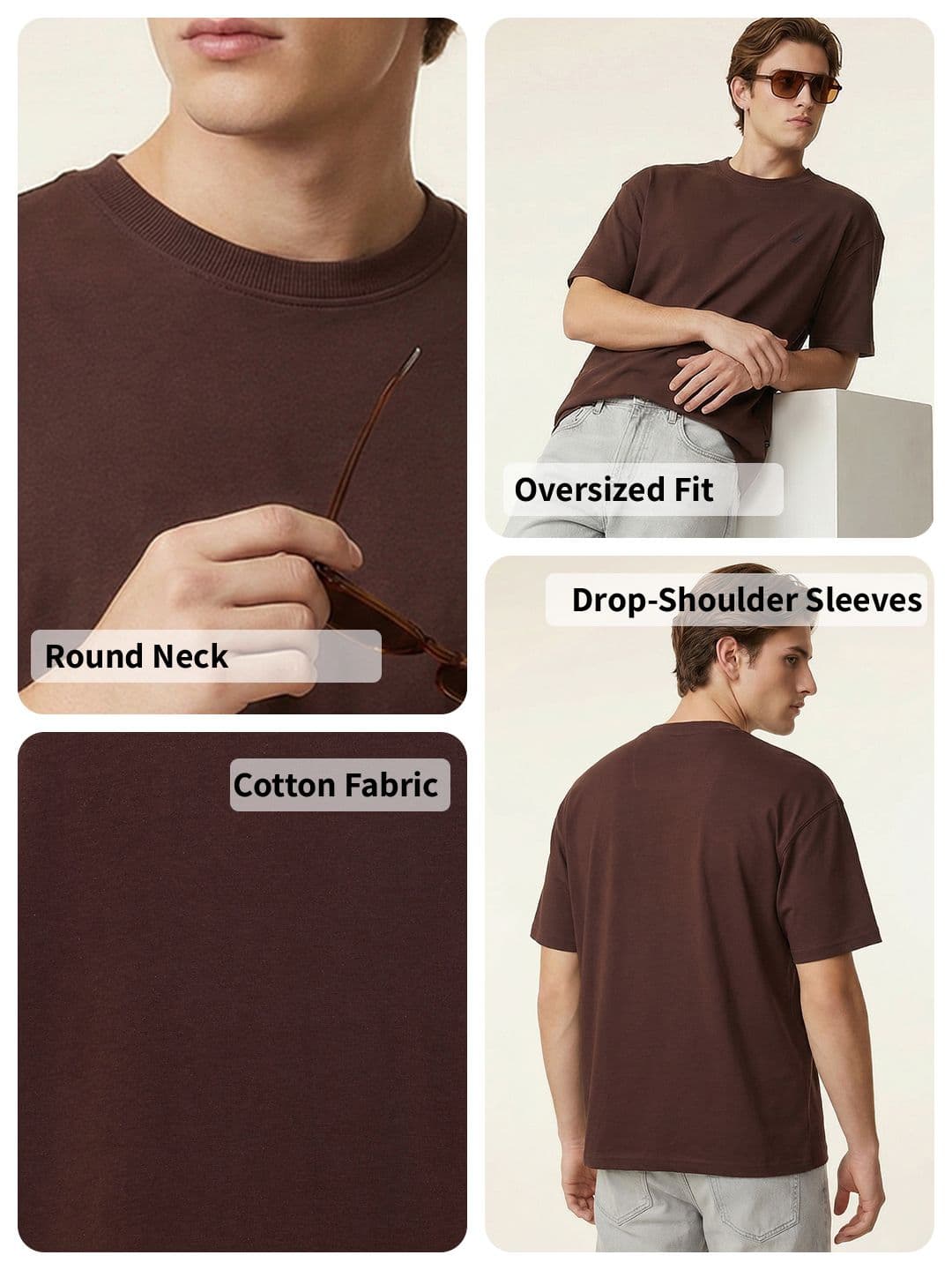 Nautica Oversized Drop-Shoulder Sleeves T-shirt thumbnail 3