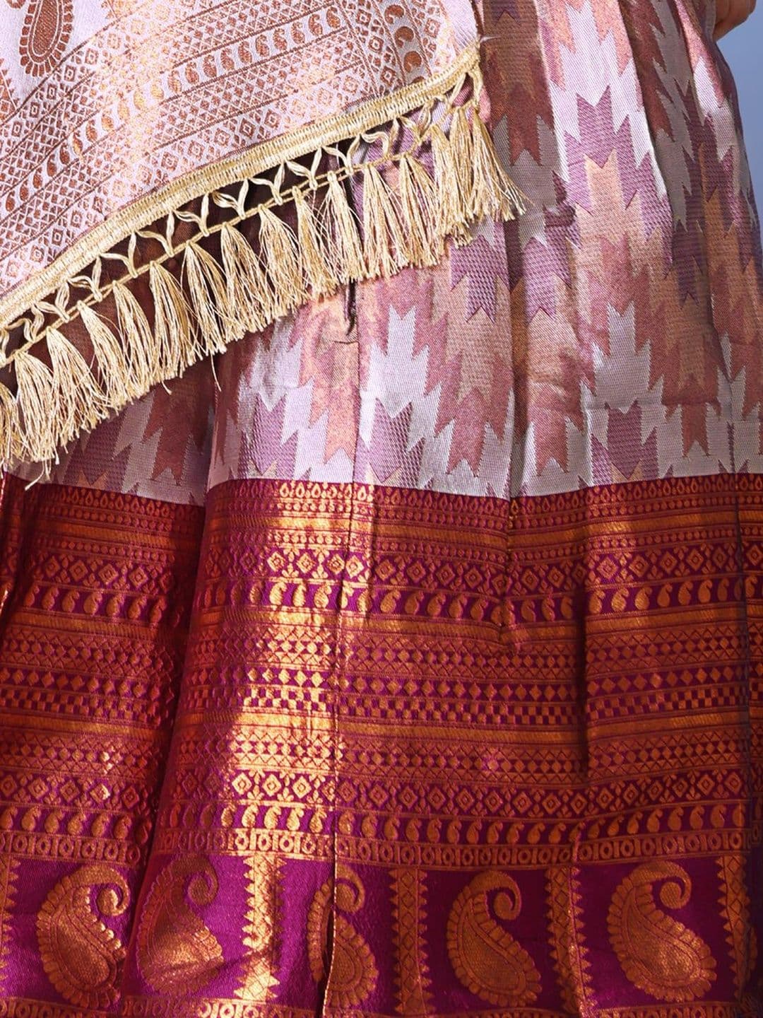 KALINI Girls Ready to Wear Lehenga & Blouse With Dupatta thumbnail 5