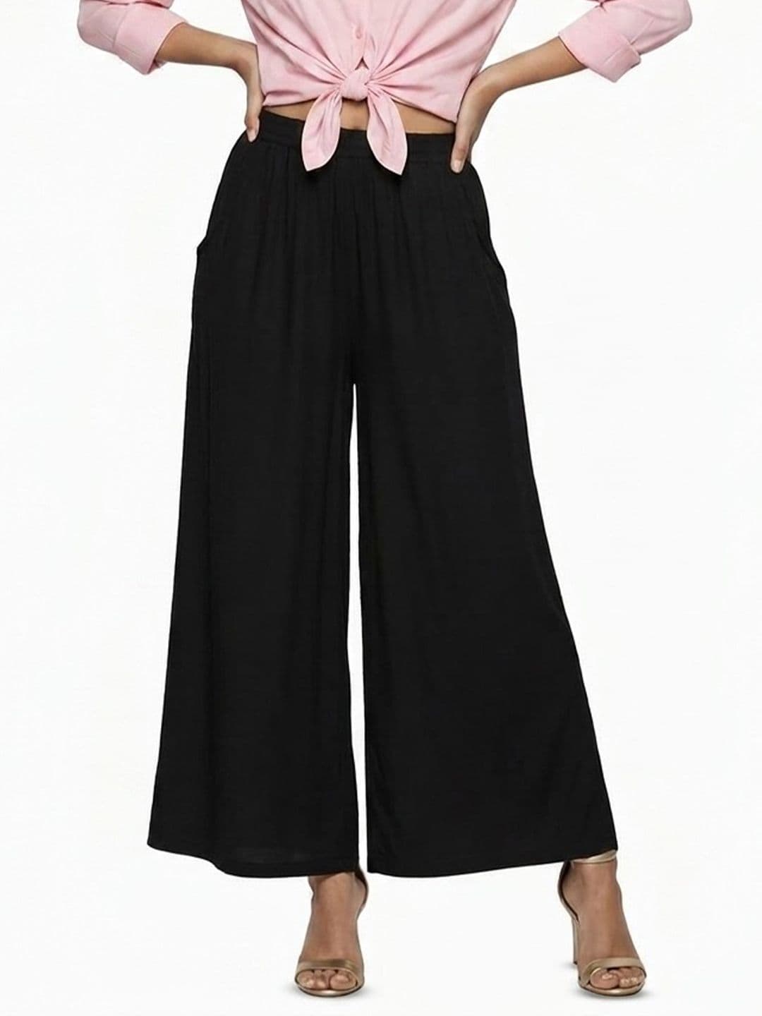 Thrifty Thread Women Knitted Palazzos - view 1