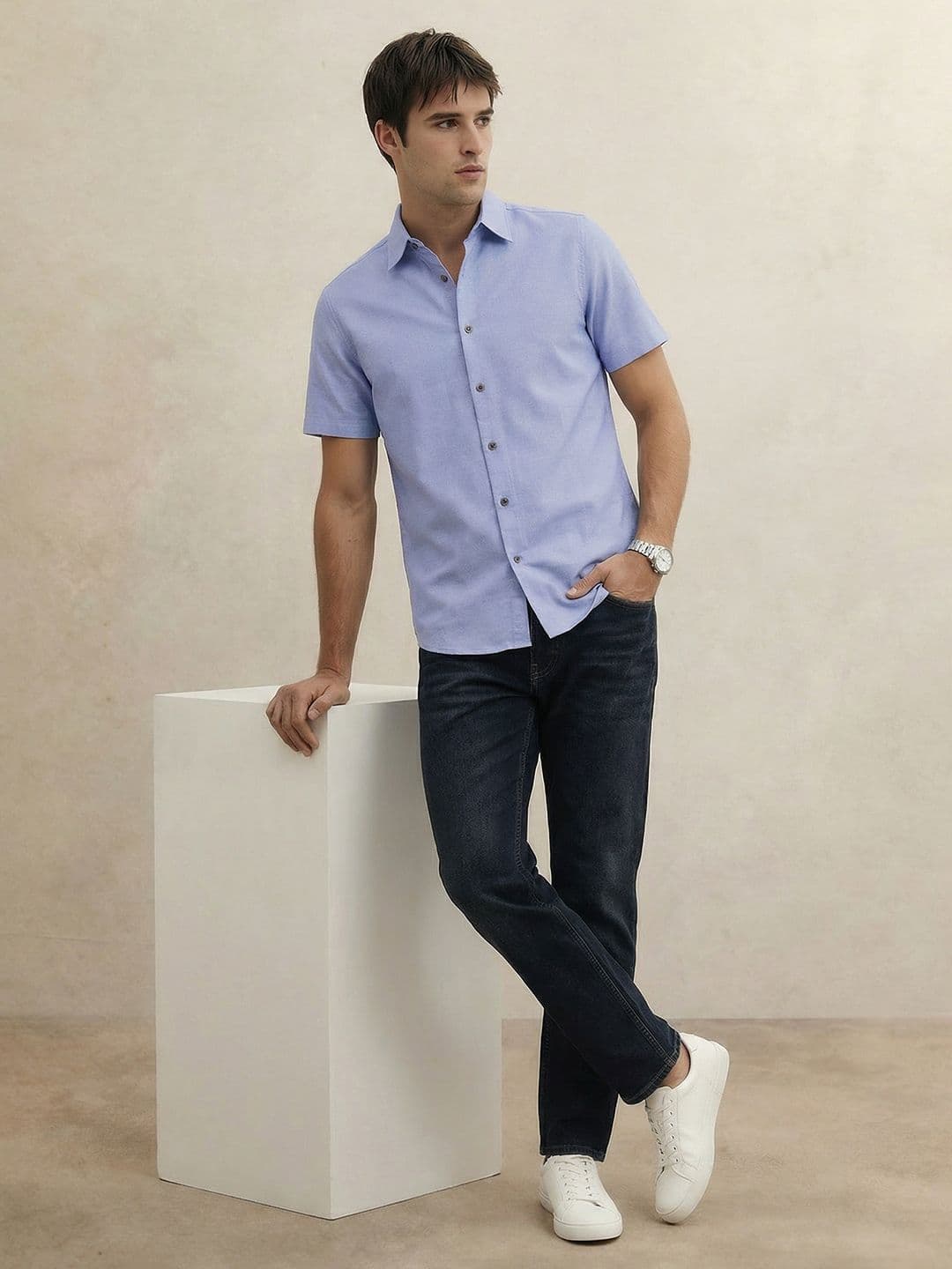 THE SHIRT CODE Premium Regular Fit Casual Shirt thumbnail 4