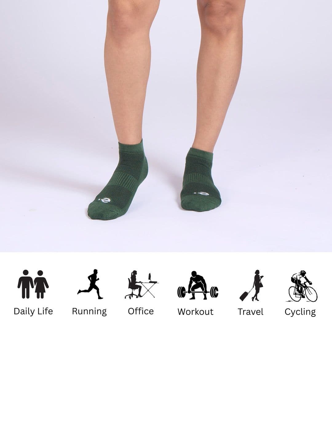 ECO SYNC Men Pack of 6 Patterned Ankle Length Socks thumbnail 4