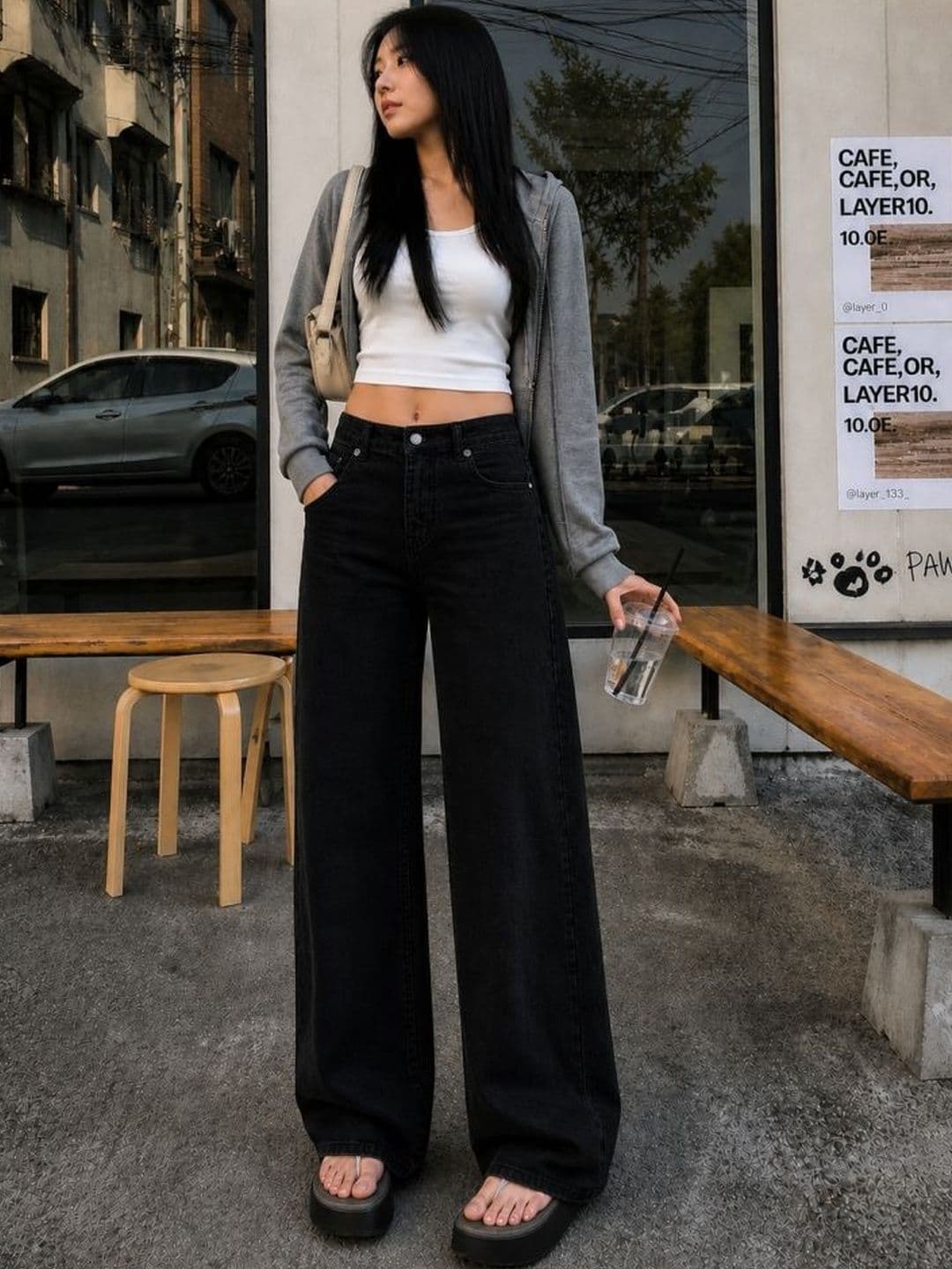 LIVE OK Women Wide Leg High-Rise Light Fade Jeans thumbnail 3