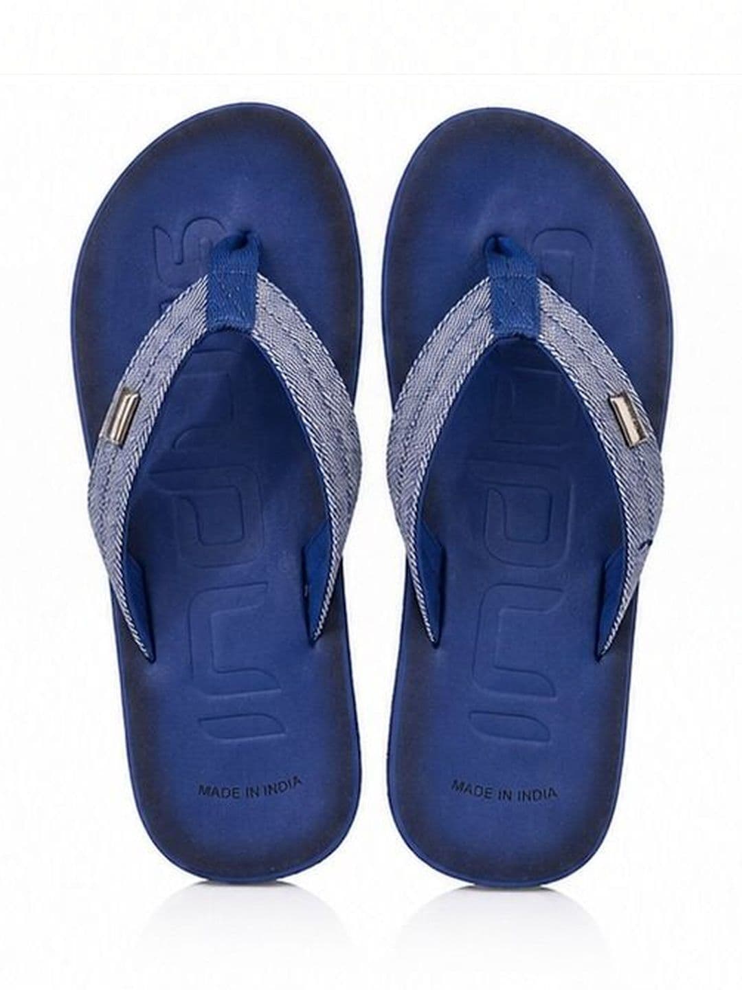 GRX Men Striped Rubber Thong Flip-Flops thumbnail 4