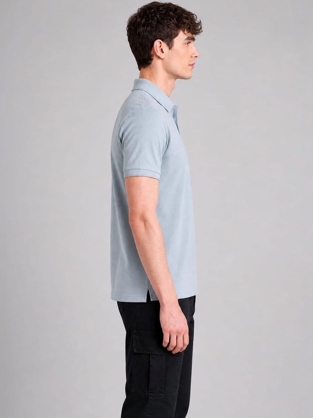 STYLEQUE Men Polo Collar T-shirt thumbnail 2