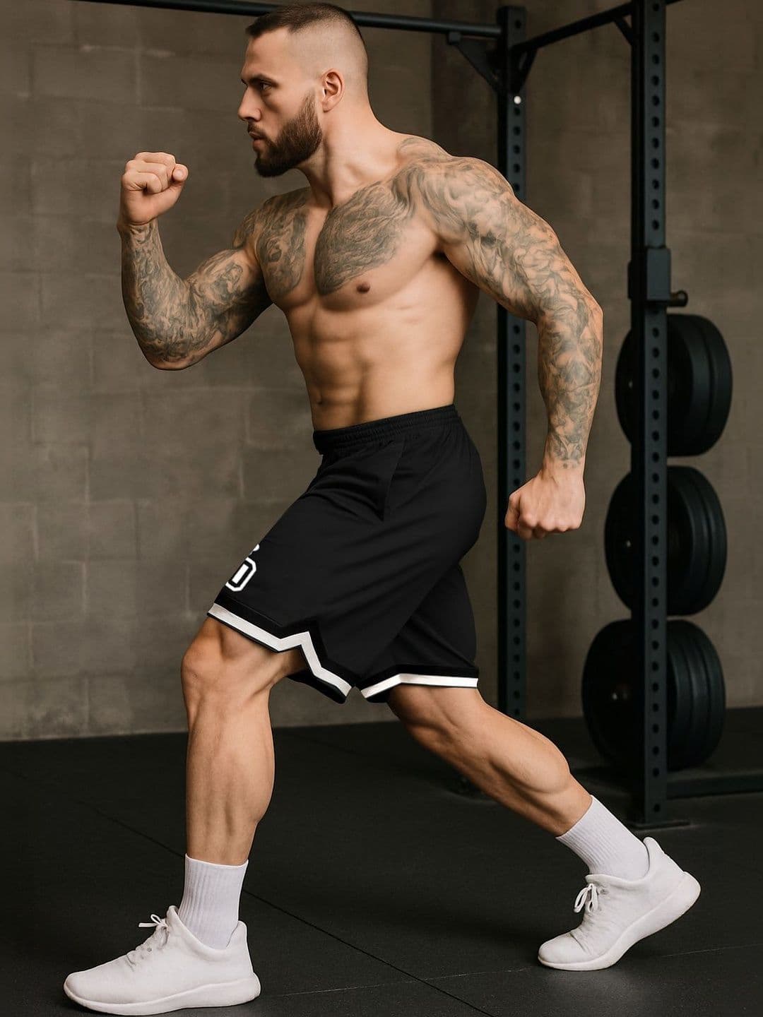 culish Men Typography Printed Training or Gym Sports Shorts