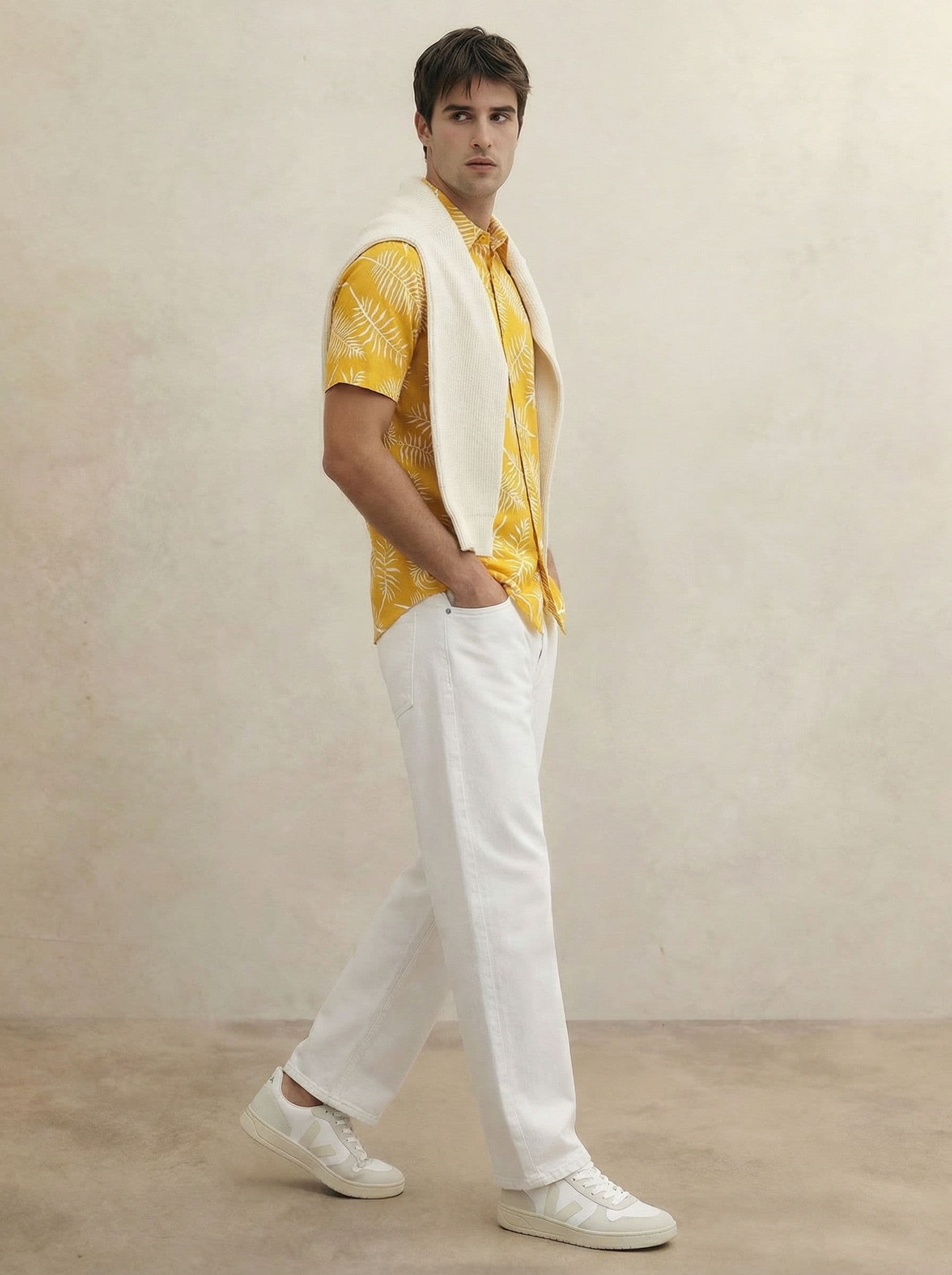 THE SHIRT CODE Premium Tropical Printed Pure Cotton Casual Shirt thumbnail 2