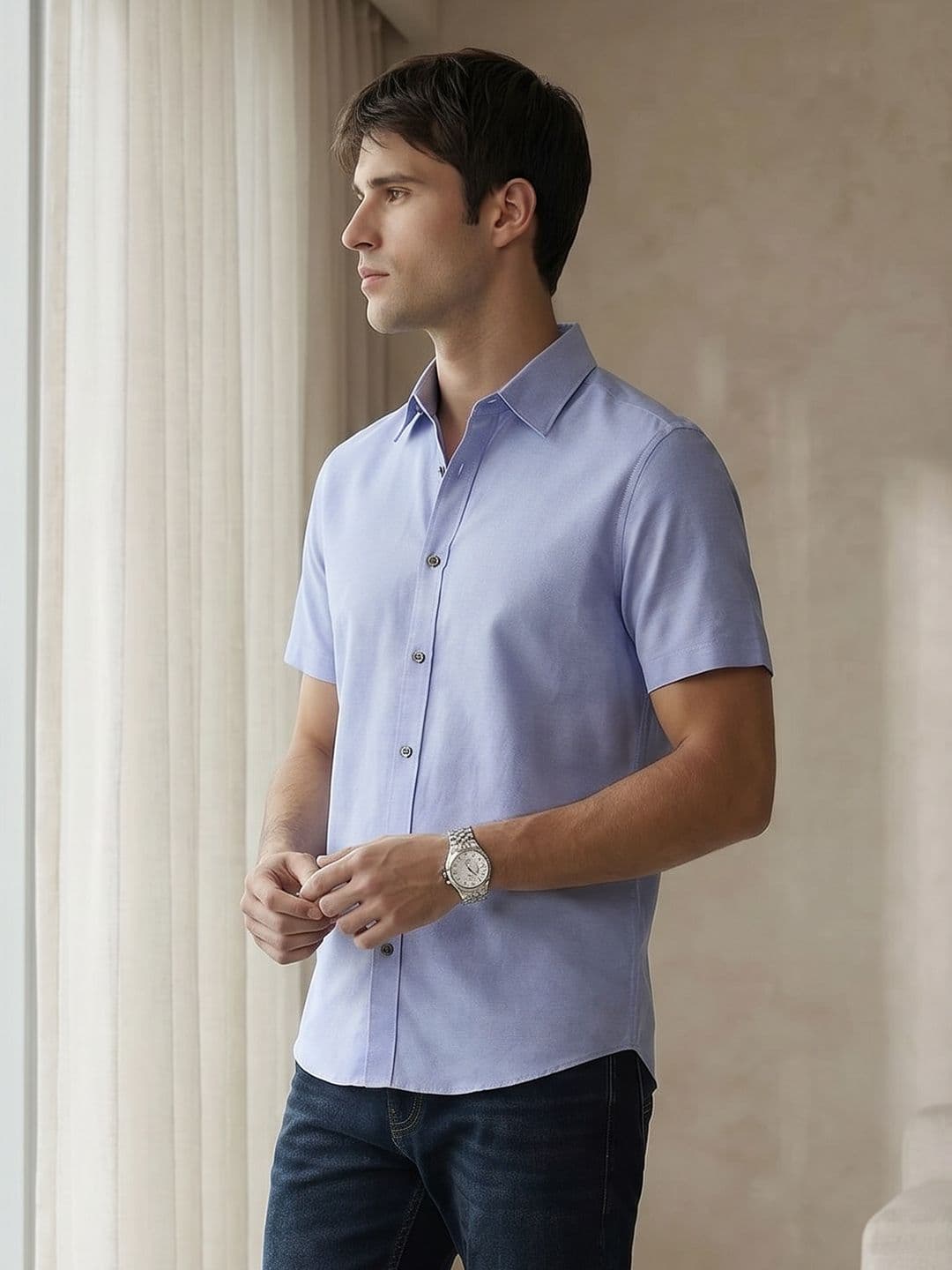 THE SHIRT CODE Premium Regular Fit Casual Shirt - view 1