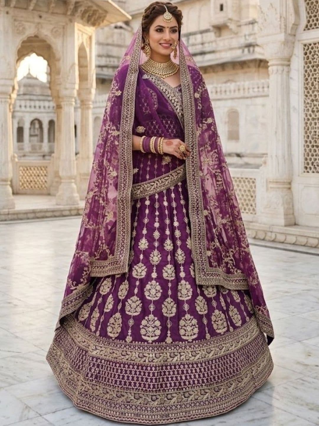 JIYANA WOMENS CHOICE Embroidered Semi-Stitched Lehenga & Unstitched Blouse With Dupatta - view 1