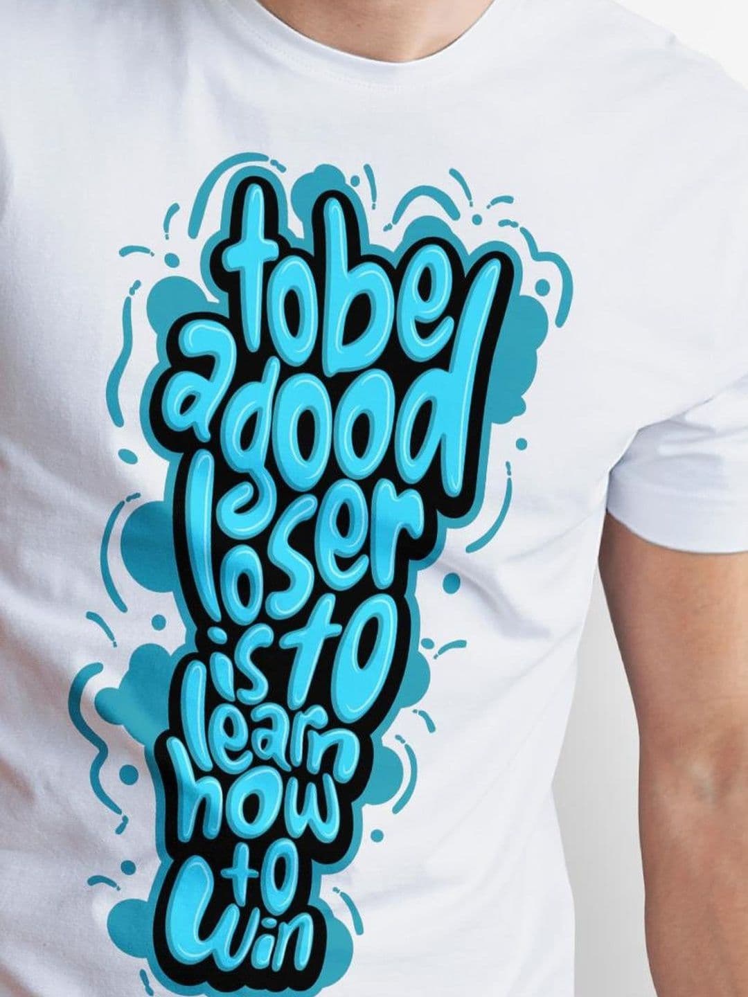 Seekbuylove Men Typography Printed Bio Finish T-shirt thumbnail 2