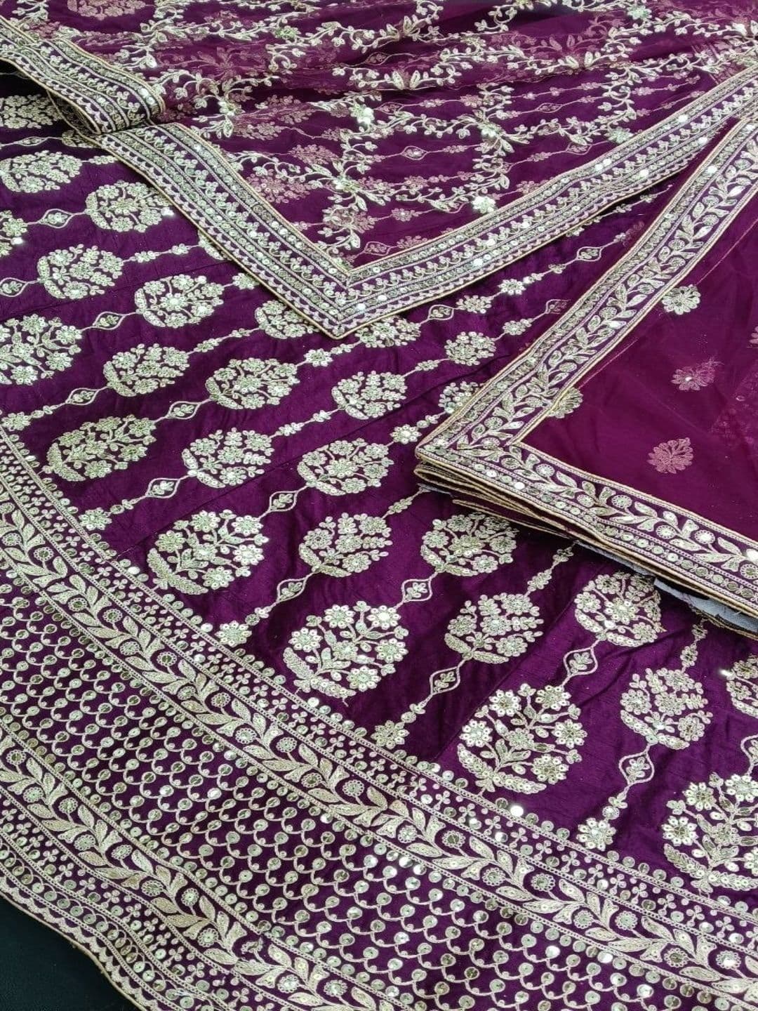 JIYANA WOMENS CHOICE Embroidered Semi-Stitched Lehenga & Unstitched Blouse With Dupatta thumbnail 3