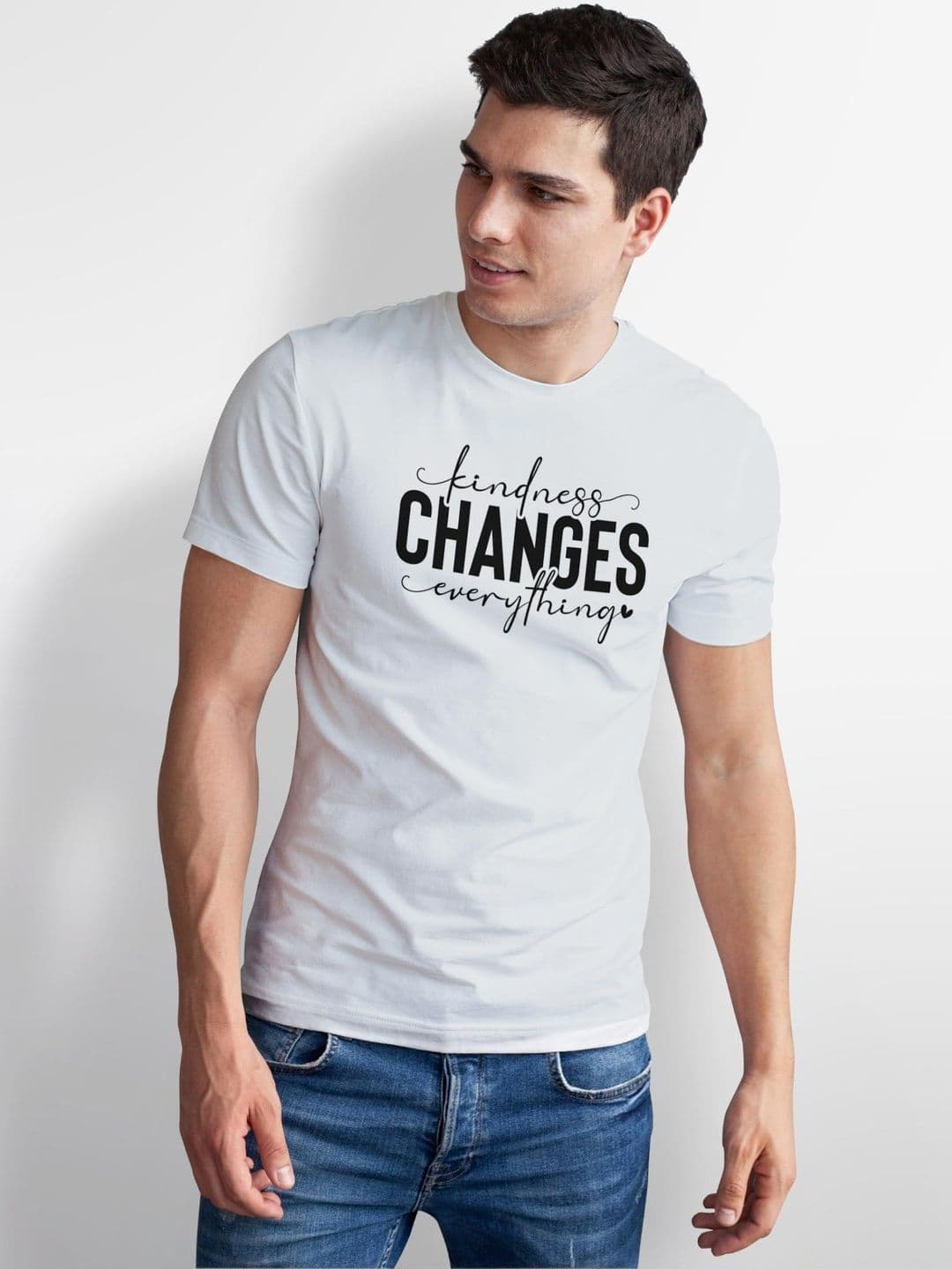 Seekbuylove Men Typography Printed Bio Finish T-shirt thumbnail 4