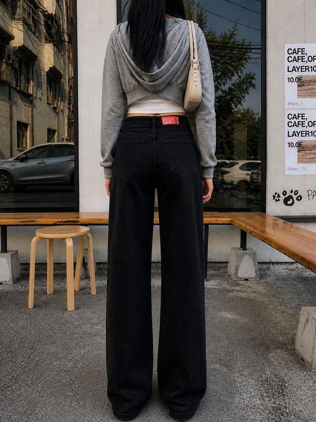 LIVE OK Women Wide Leg High-Rise Light Fade Jeans thumbnail 2