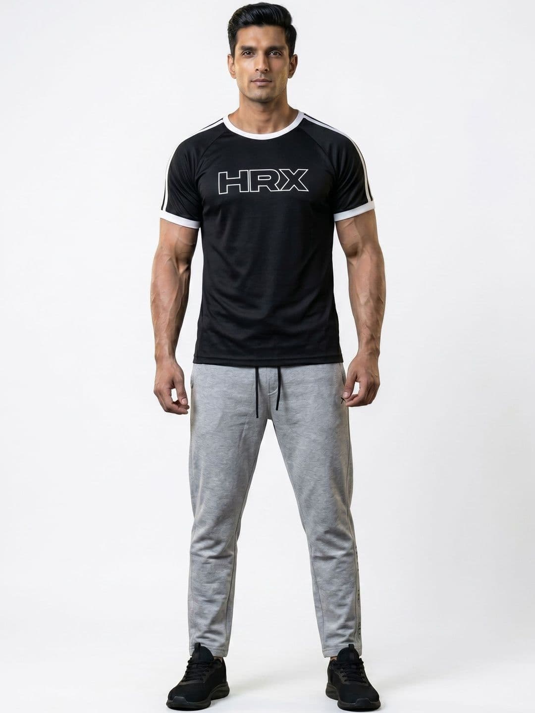 HRX by Hrithik Roshan Men Brand Logo Printed T-shirt thumbnail 3