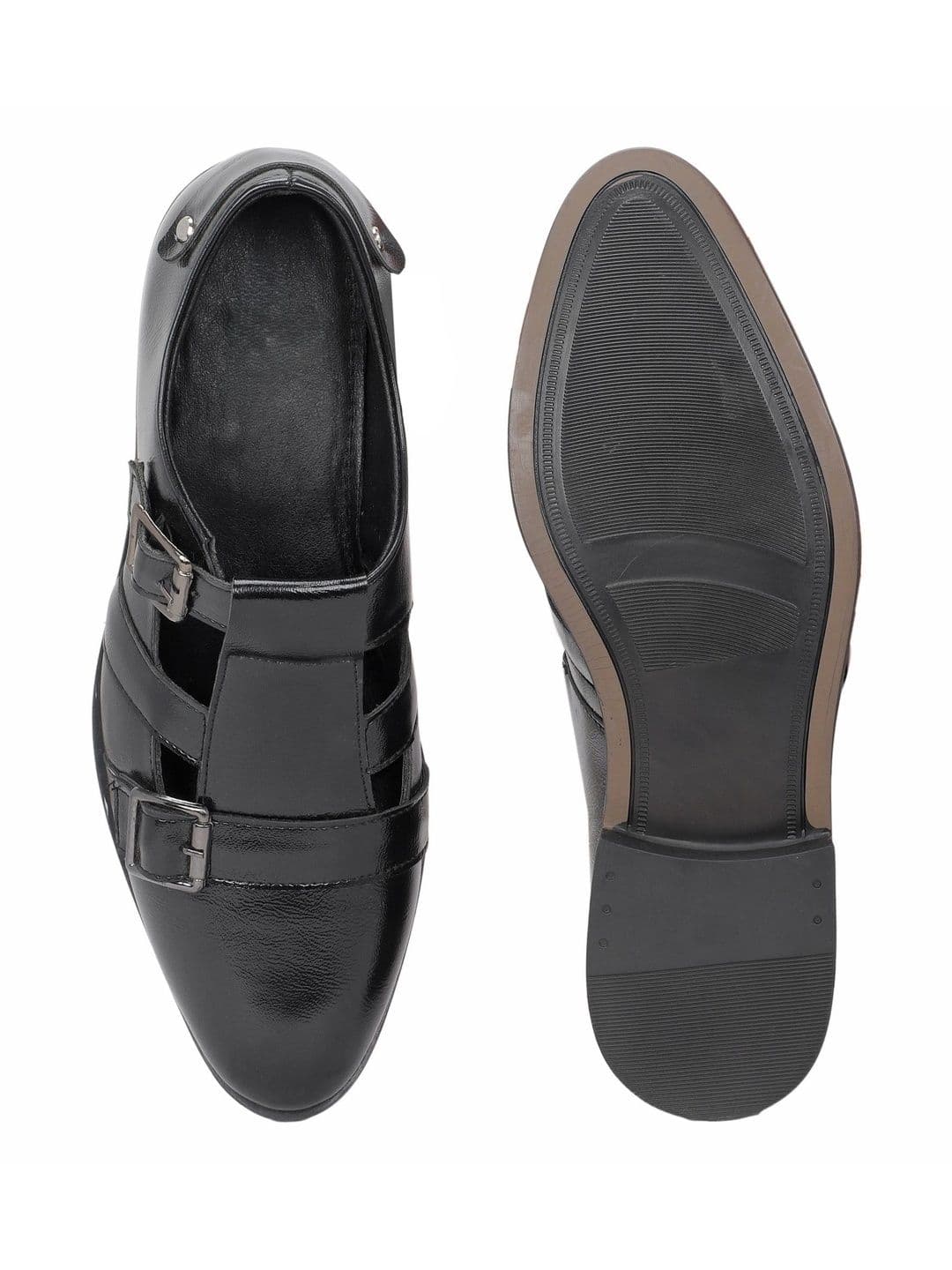House of Pataudi Men Buckle Shoe-Style Sandals thumbnail 6