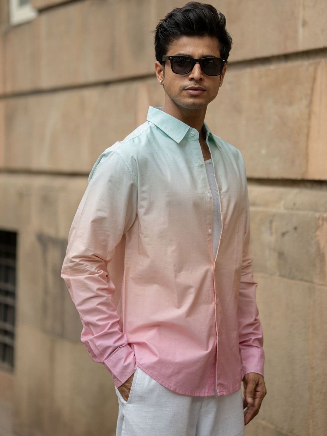 Powerlook Men Spread Collar Regular Sleeves Shirt thumbnail 7