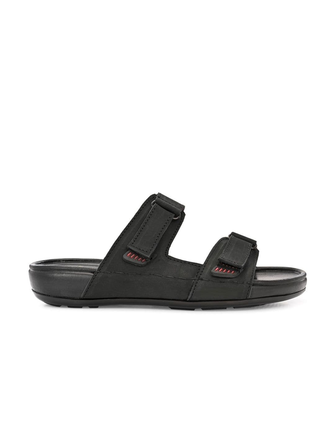 The Roadster Lifestyle Co Men Leather Slip-On Comfort Sandals thumbnail 3