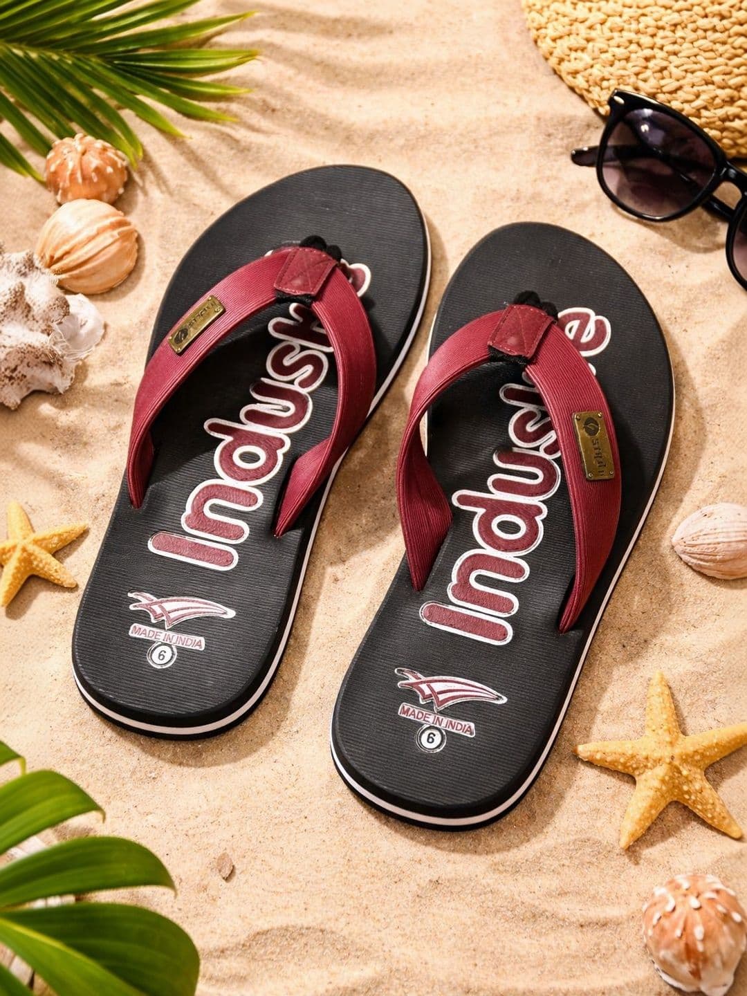 GRX Men Printed Rubber Thong Flip-Flops - view 1