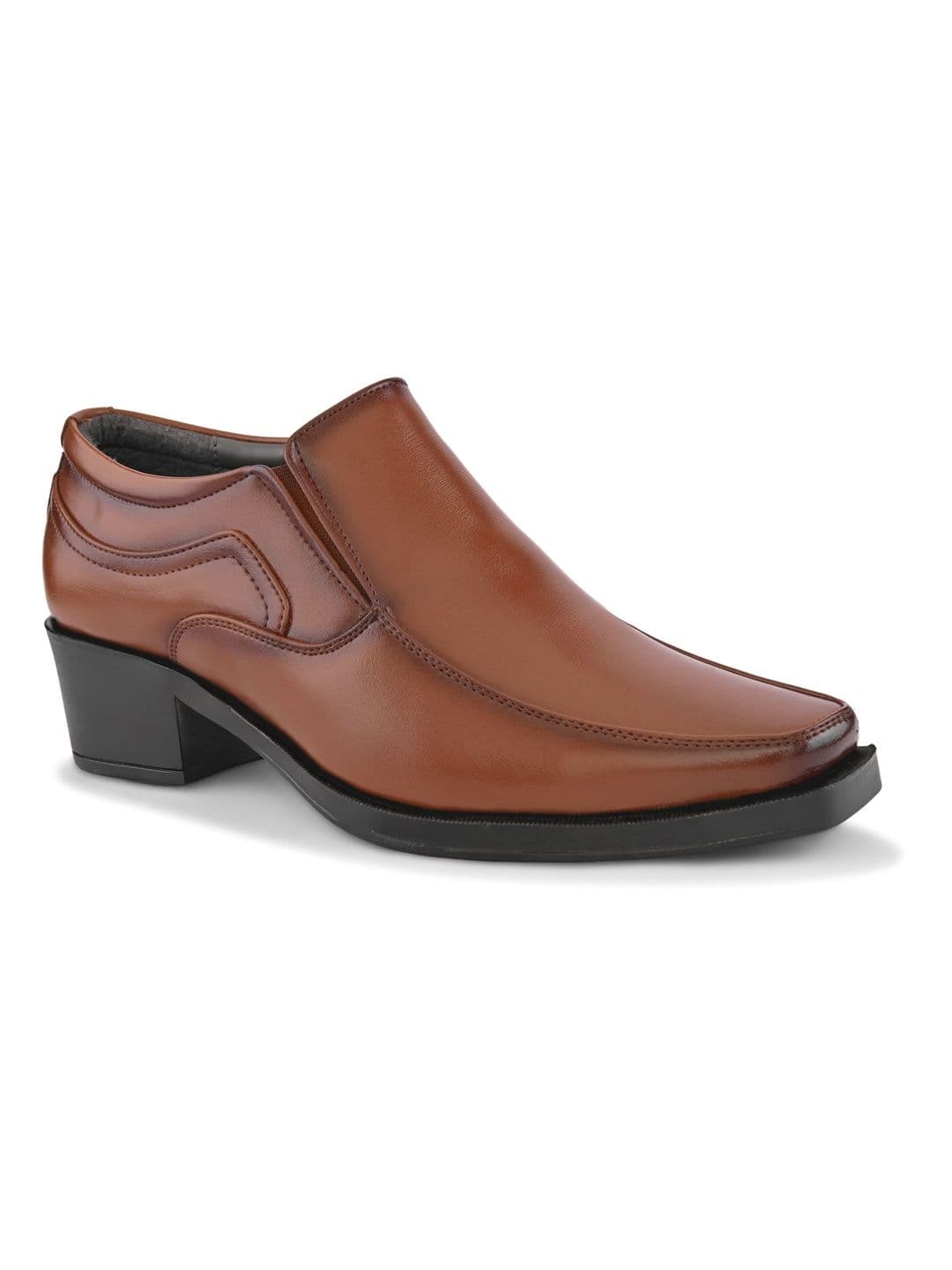 HERE&NOW Men Square Toe Formal Slip-On Shoes thumbnail 2