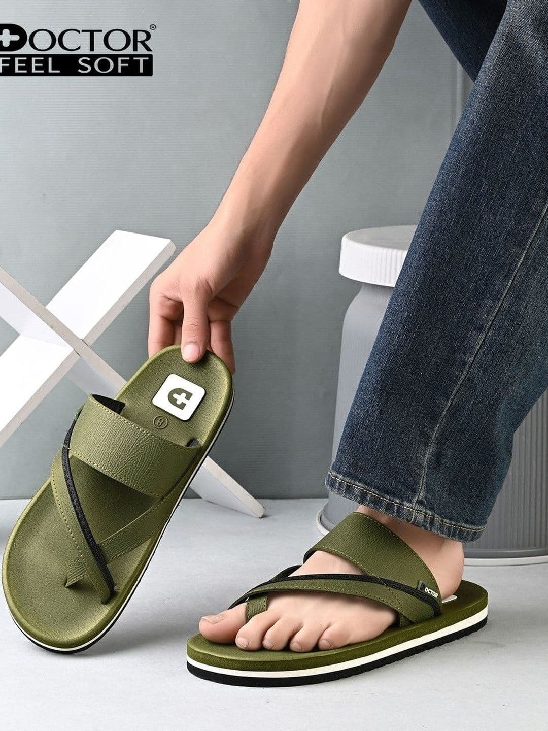 DOCTOR FEEL SOFT Men Thong Flip-Flops thumbnail 6