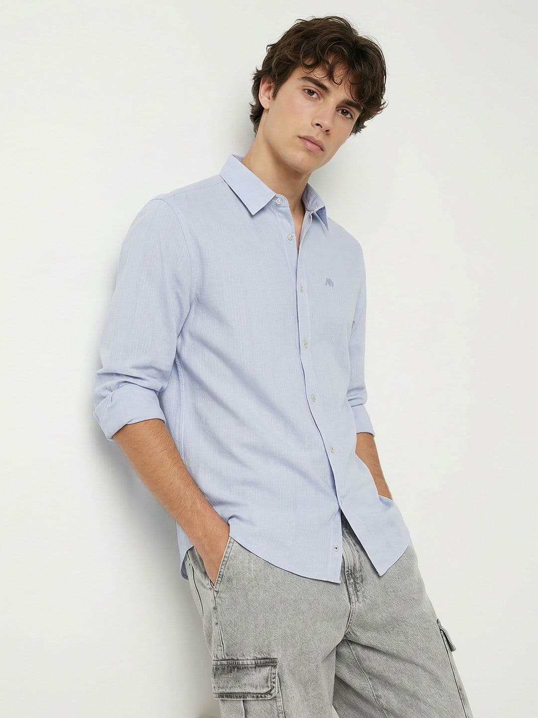 Aeropostale Pure Cotton Textured Casual Shirt thumbnail 2