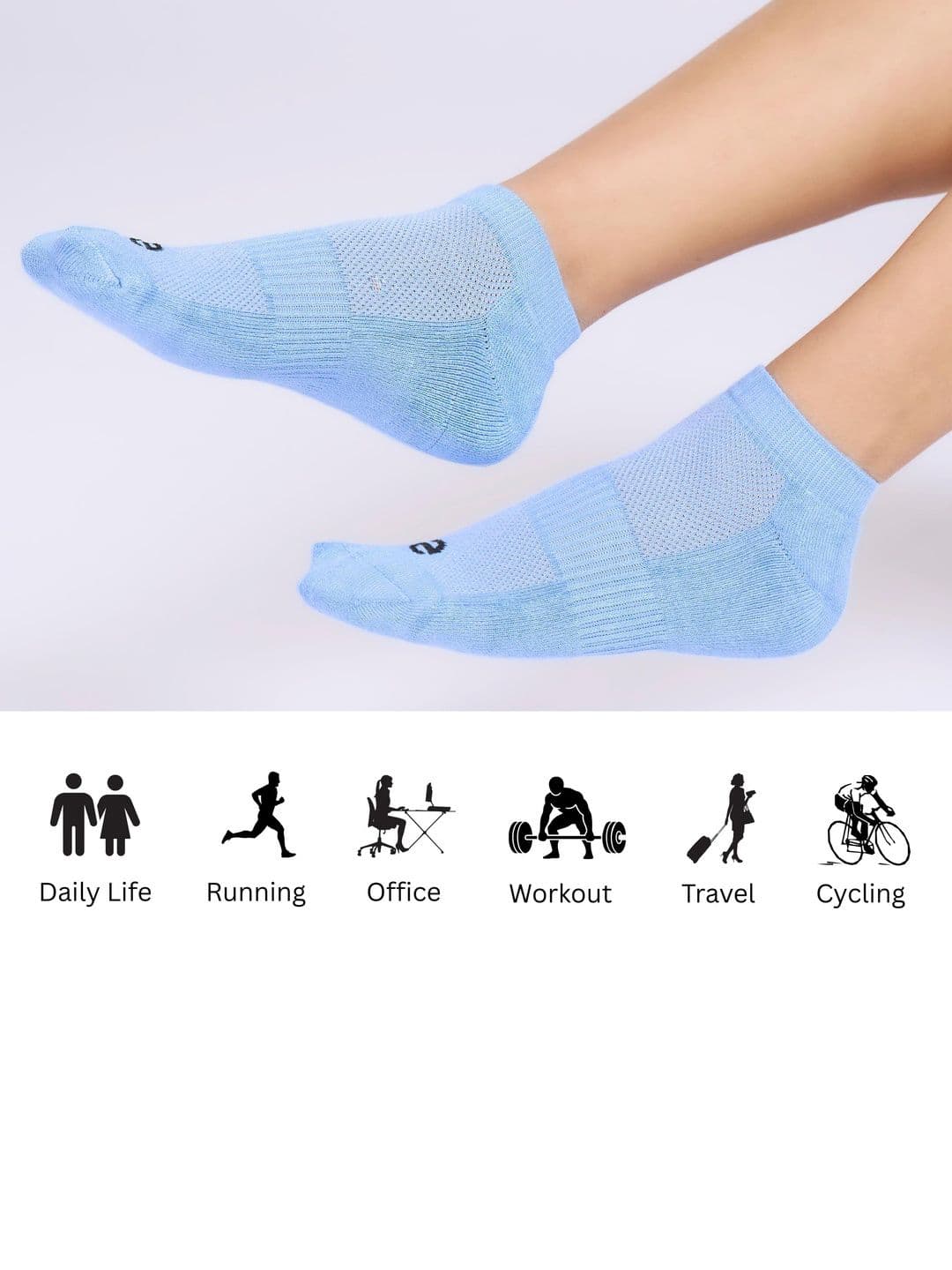 ECO SYNC Men Pack of 6 Ankle Length Socks thumbnail 5