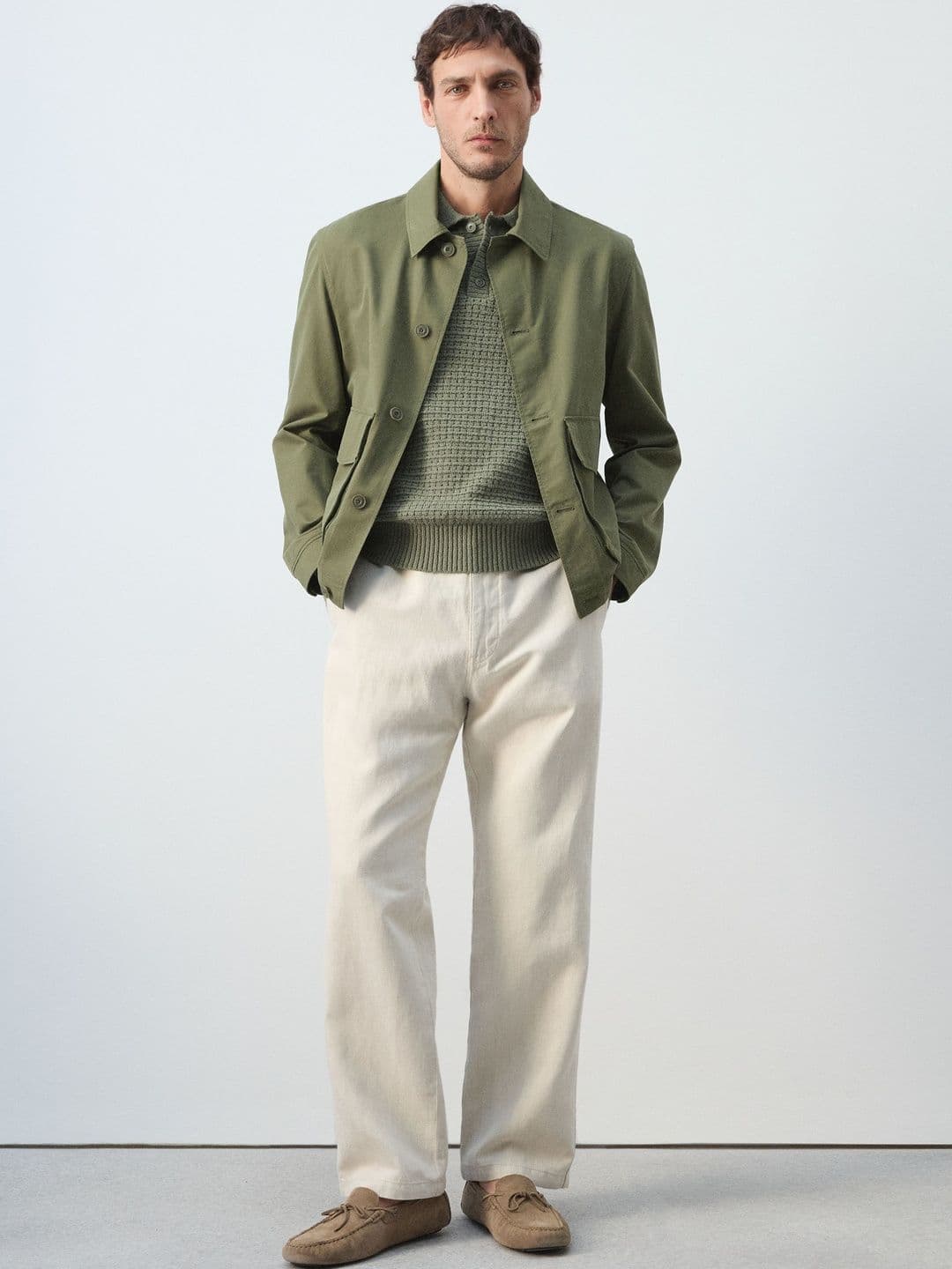 MANGO MAN Spread Collar Tailored Jacket thumbnail 4