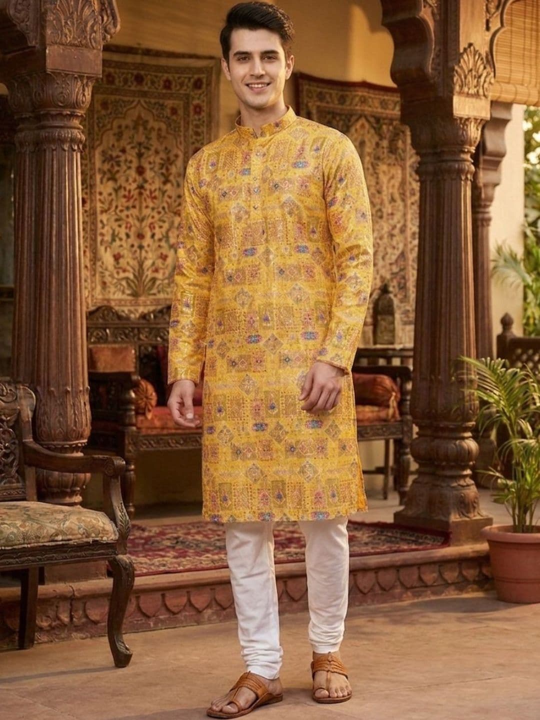 Moda Rapido Men Ethnic Motifs Printed Kurta thumbnail 2