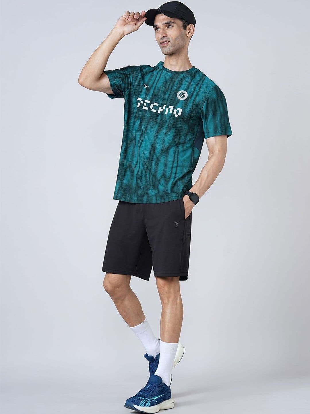 Technosport Men Printed Slim Fit T-shirt thumbnail 4