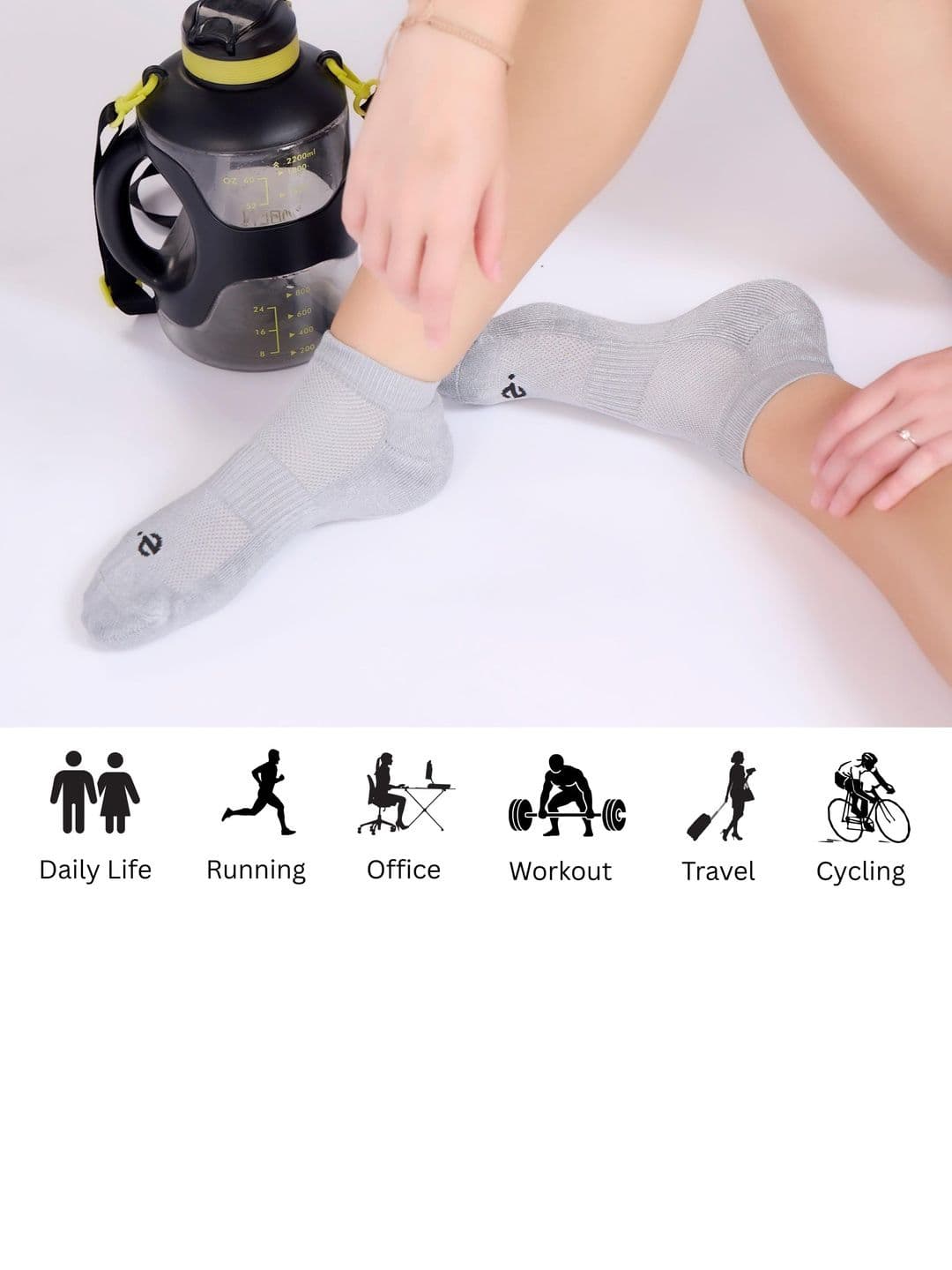 ECO SYNC Men Pack of 6 Ankle Length Socks thumbnail 4