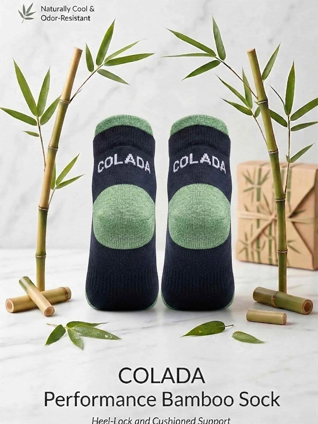 COLADA Unisex Pack of 3 Colourblocked Ankle Length Socks thumbnail 3