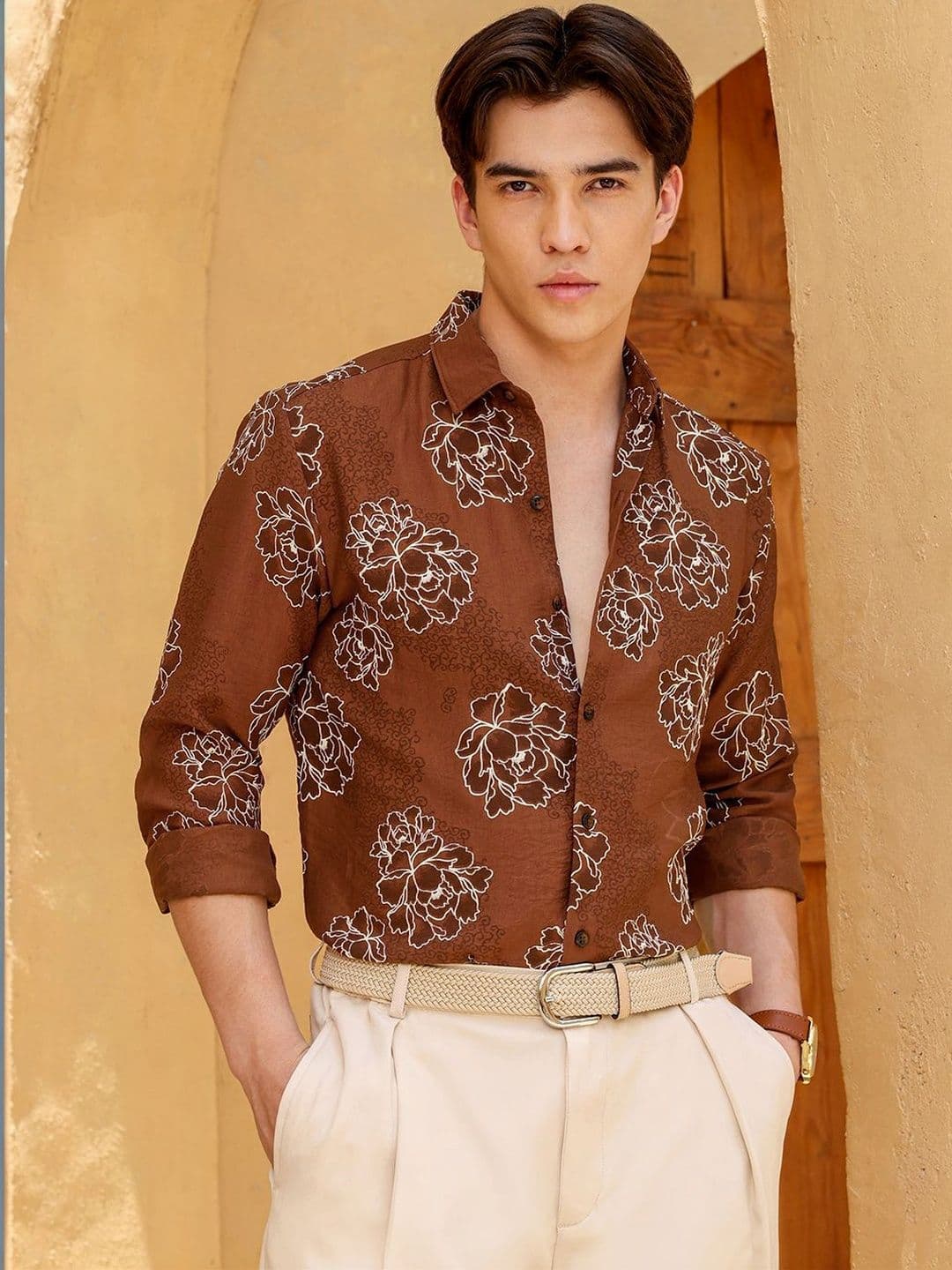 CAHOOT Men Standard Floral Printed Casual Shirt thumbnail 4