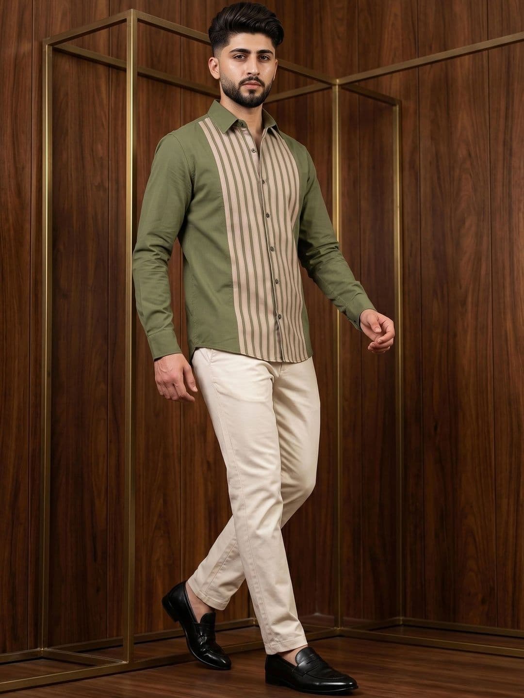 N AND J Men Colourblocked Casual Shirt thumbnail 6