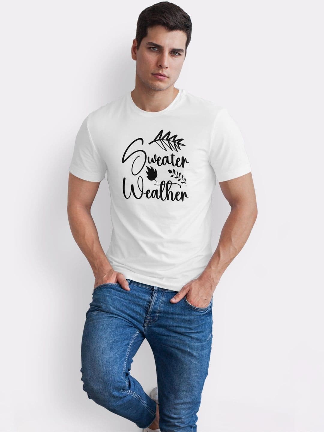 Seekbuylove Men Typography Printed Bio Finish T-shirt thumbnail 5