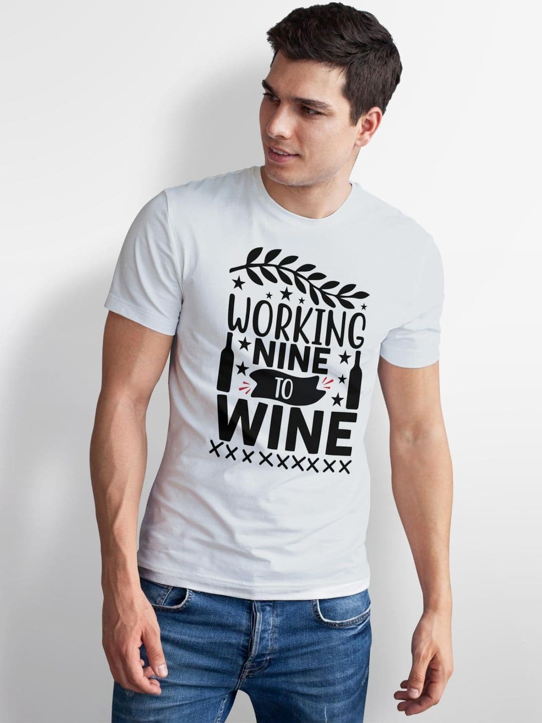 Seekbuylove Men Typography Printed Bio Finish T-shirt thumbnail 3